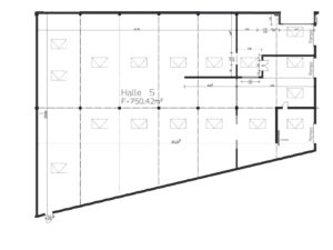 Grundriss Halle 5