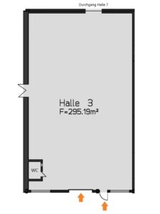 Grundriss Halle 3