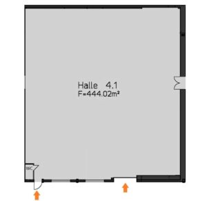 Grundriss Halle 4.1
