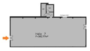 Grundriss Halle 7