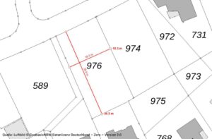 Grundstücksmaße